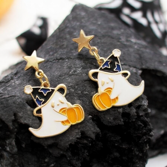 Pumpkin Ghosties Earrings