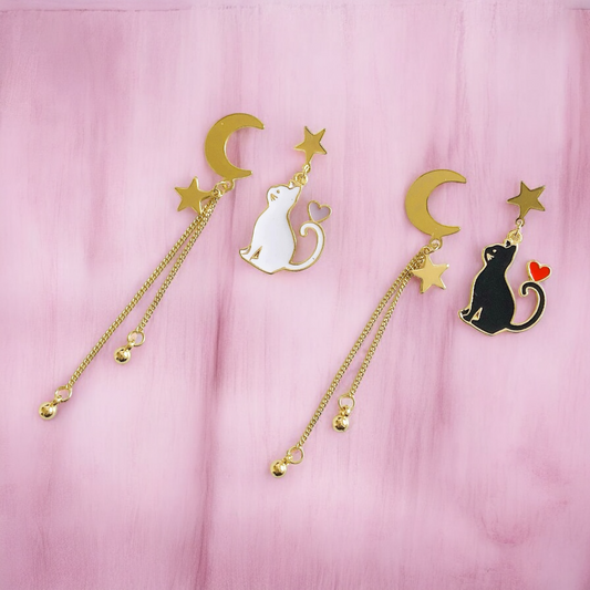 Wish Upon a Cat Earrings