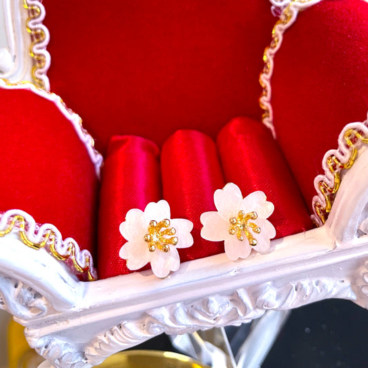 White Flower Studs