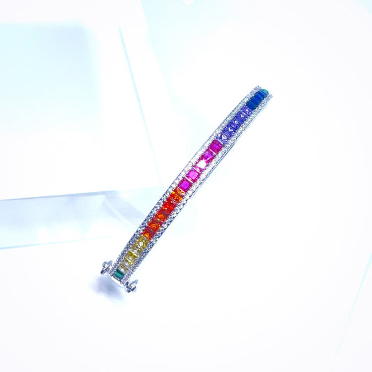 Hope - Rainbow Bangle Bracelet