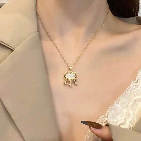 Lock of Fortune - Cats Eye Necklace