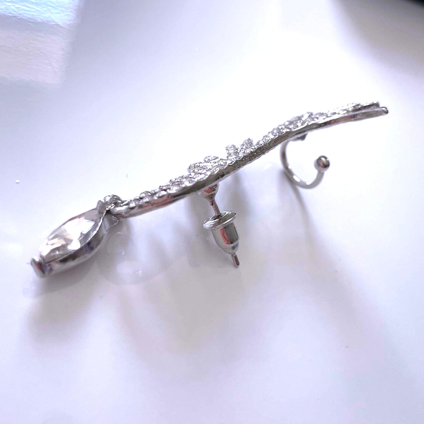 Fly-High Angel Wings Crystal Earrings