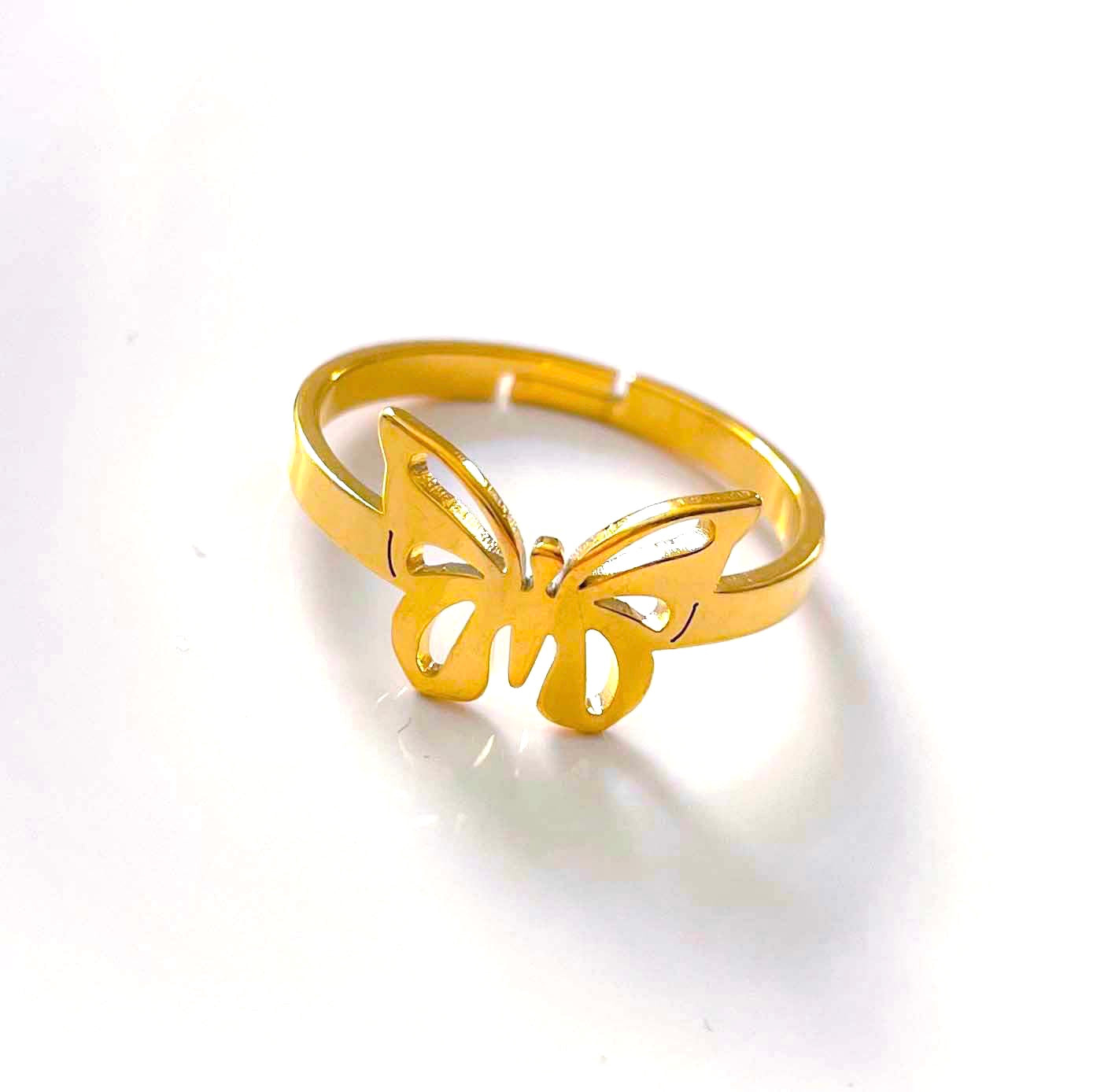Stainless Steel Butterfly Ring