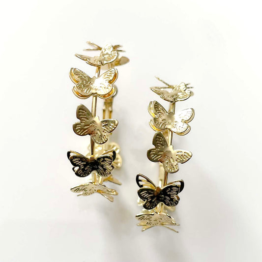 Butterfly Dream Hoops Earrings