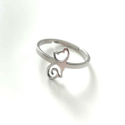 Stainless Steel Kitty Ring