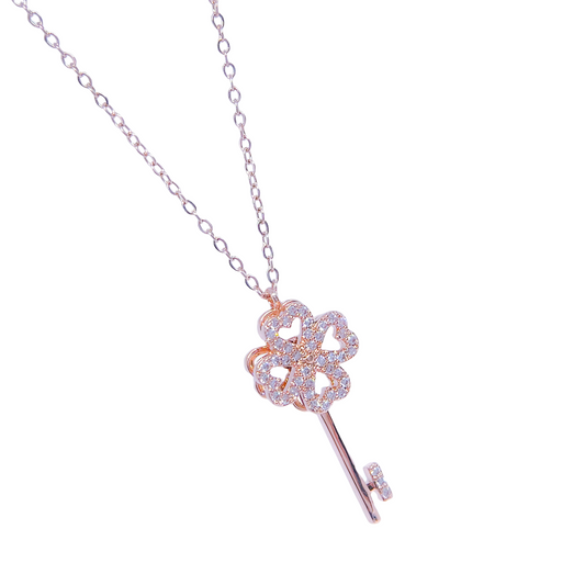 Evangeline *Rotating Lucky Clover* Necklace