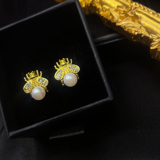 Pearl Bee Studs