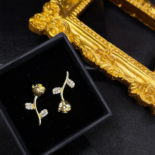 Minimalist Rose Studs