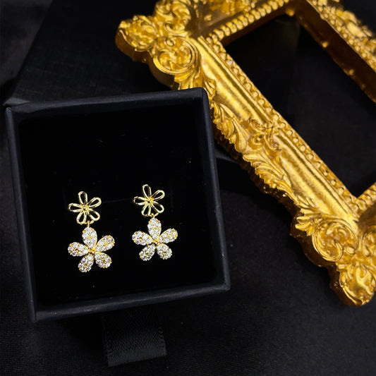 Double Floral Studs