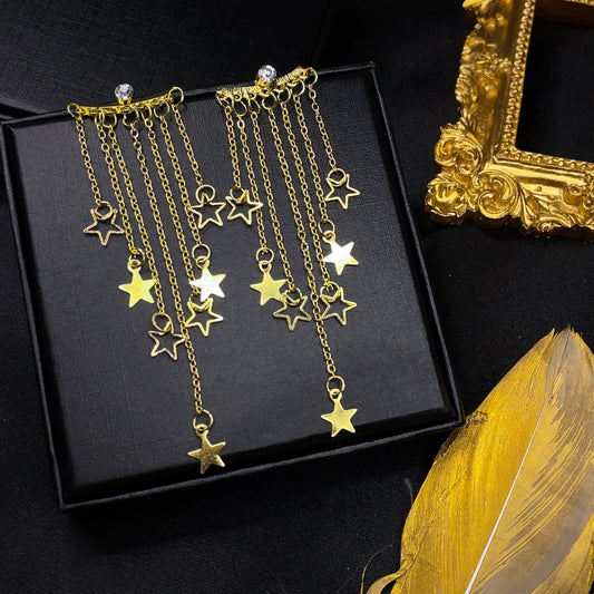 Meteor Stars Tassel Earrings