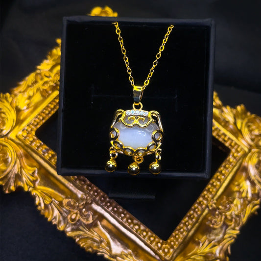 Lock of Fortune - Cats Eye Necklace