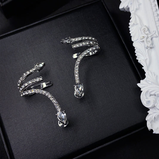 Crystal Serpent Ear Cuffs