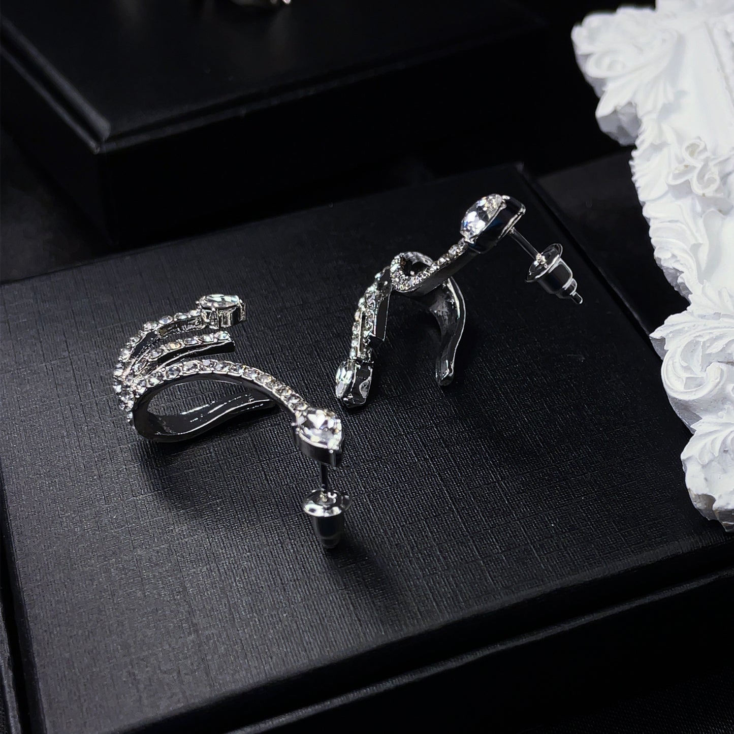 Crystal Serpent Ear Cuffs