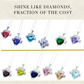 Birthstone Heart Necklaces by Month - Spice Love Jewels