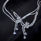 Elizabeth - Bow Crystal Necklace & Bracelet