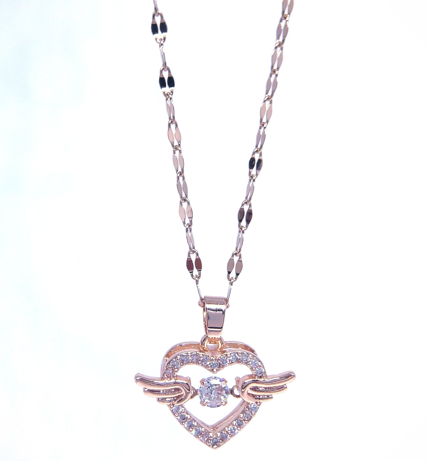 *Throbbing* Angel Heart Necklace