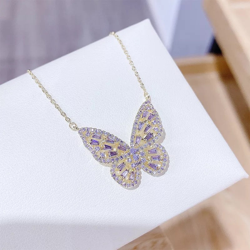 Crystal Butterfly Necklace