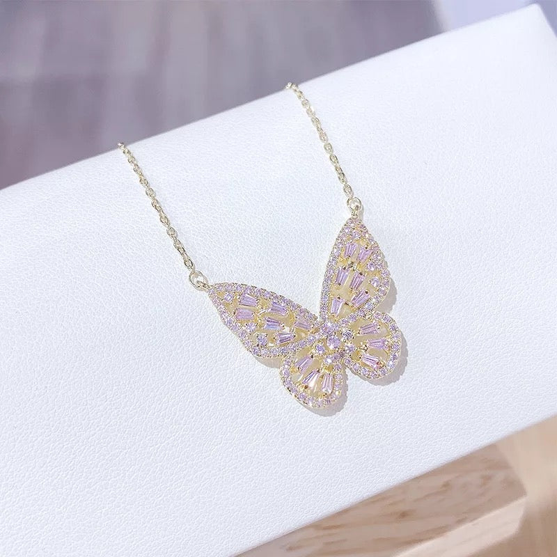 Crystal Butterfly Necklace