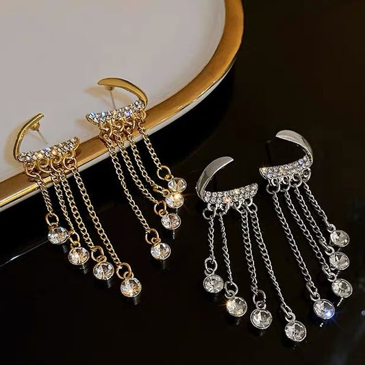 Crystal Tassel Earrings