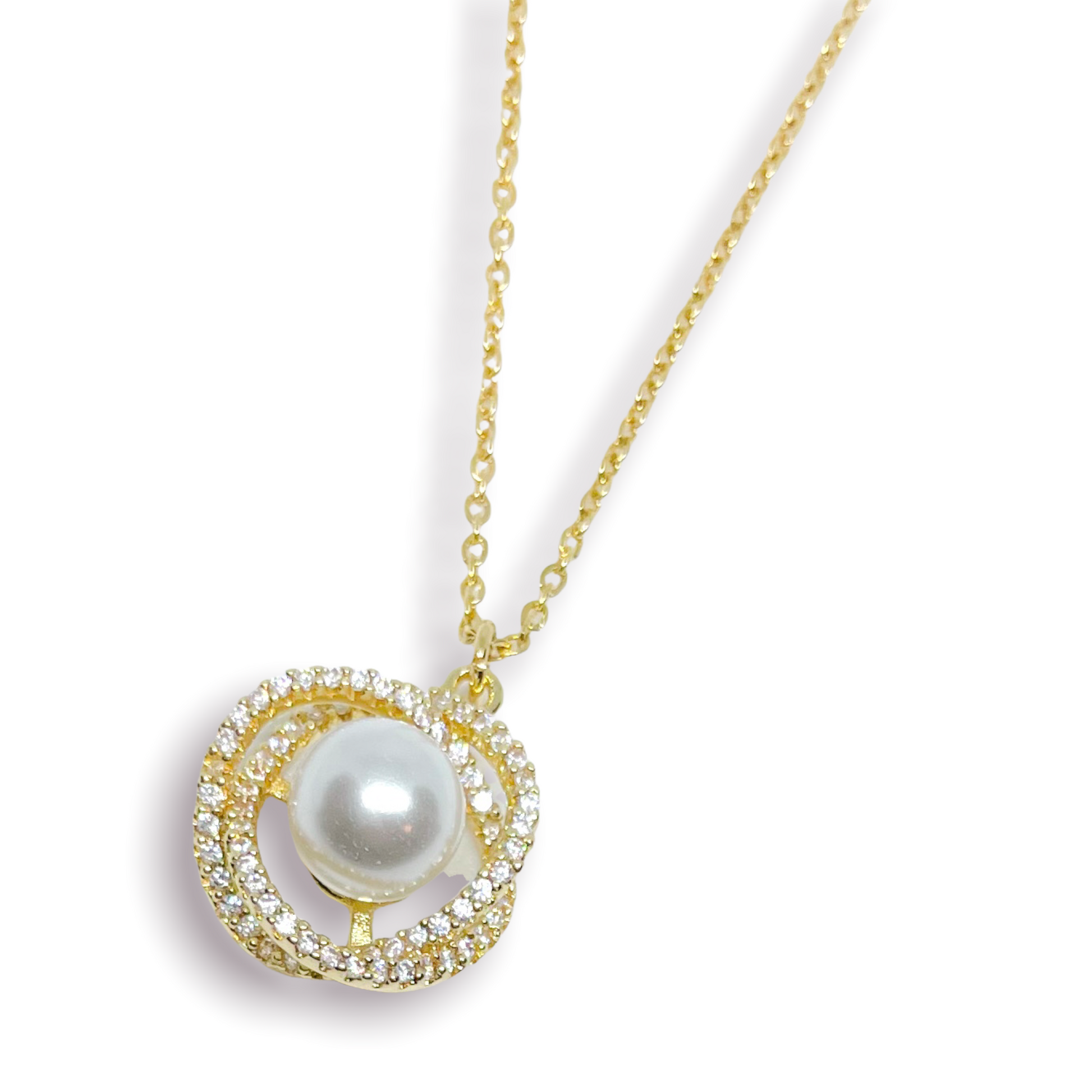 Planet Saturn Pearl Necklace – GLAMY STUDIO
