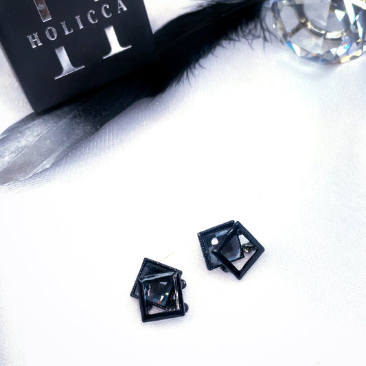 Minimalist Boxy Crystals Studs